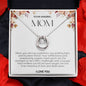 To My Amazing Mom Lucky Horseshoe Necklace
