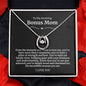 To My Amazing Bonus Mom Lucky Horseshoe Necklace