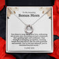 To My Amazing Bonus Mom Lucky Horseshoe Necklace