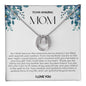 To My Amazing Mom Lucky Horseshoe Necklace