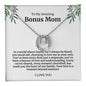 To My Amazing Bonus Mom Lucky Horseshoe Necklace