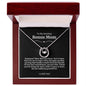 To My Amazing Bonus Mom Lucky Horseshoe Necklace