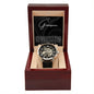 To My Groomsmen Openwork Watch