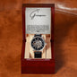 To My Groomsmen Openwork Watch