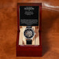 To Godson from God Parent Open Work Watch