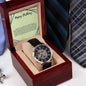 Happy Birthday Men's Openwork Watch