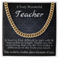 Teacher Cuban Link Chain
