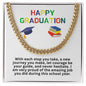 Happy Graduation Cuban Link Necklace