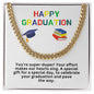 28 Happy Graduation Cuban Link Necklace