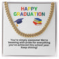 Happy Graduation Cuban Link Necklace