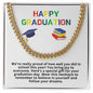 Happy Graduation Cuban Link Necklace