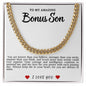 Bonus Son Cuban Link Necklace