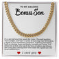 Bonus Son Cuban Link Necklace