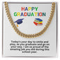 Happy Graduation Cuban Link Necklace