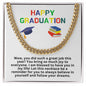Happy Graduation Cuban Link Necklace