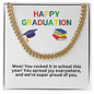 Happy Graduation Cuban Link Necklace