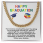 Happy Graduation Cuban Link Necklace