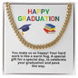 26 Happy Graduation Cuban Link Necklace