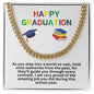 Happy Graduation Cuban Link Necklace