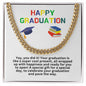 Happy Graduation Cuban Link Necklace