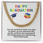 Happy Graduation Cuban Link Necklace
