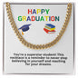 Happy Graduation Cuban Link Necklace