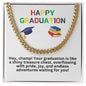 Happy Graduation Cuban Link Necklace