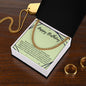 Happy Birthday Cuban Link Chain Necklace