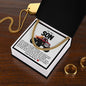 Son Cuban Chain Necklace- Red Pick Up Monster Truck