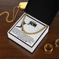 Son Cuban Chain Necklace- Baseball