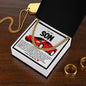 Son Cuban Chain Necklace- Red Sports Car