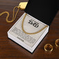 To My Amazing Dad Cuban Link Chain Necklace