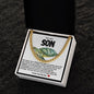 Son Cuban Chain Necklace- Sea Turtle