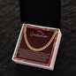Happy Graduation Cuban Link Chain