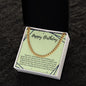 Happy Birthday Cuban Link Chain Necklace
