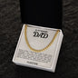 To My Amazing Dad Cuban Link Chain Necklace