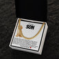 Son Cuban Chain Necklace- Puppy Dog