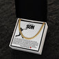 Son Cuban Chain Necklace- Baseball
