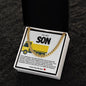Son Cuban Chain Necklace- Yellow Dump Truck