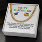 Happy Graduation Cuban Link Necklace