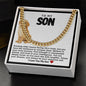 Son Cuban Chain Necklace- Puppy Dog
