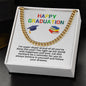 30 Happy Graduation Cuban Link Necklace