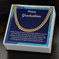 Happy Graduation Cuban Link Chain