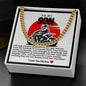 Son Cuban Chain Necklace- Dirt Bike