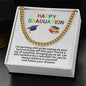 32 Happy Graduation Cuban Link Necklace