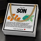 Son Cuban Chain Necklace Tiger Fish