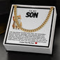 Son Cuban Chain Necklace- Kitten