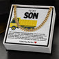 Son Cuban Chain Necklace- Yellow Dump Truck