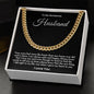 To My Handsome Husband Cuban Chain Necklace