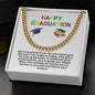 Happy Graduation Cuban Link Necklace